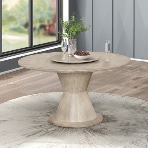 Gwendolyn Round Dining Table w/ Lazy Susan