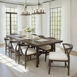 Whitmore Chestnut Brown Rectangular Dining Room Set