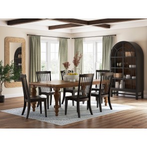 Basinger Dining Room Set w/ Black Chairs