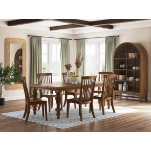 Basinger Dining Room Set w/ Brown Chairs