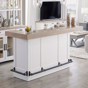 Americana Modern Home Bar w/ Quartz