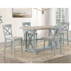 Darcy Green Counter Height Dining Room Set