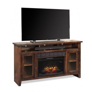 Alder Grove 63 Inch Fireplace Console (Tobacco)