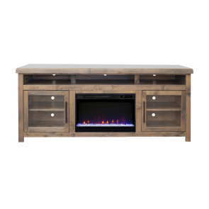 Dakota Barnwood 77-inch Fireplace Console