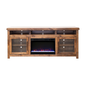 Dakota Whiskey 77-inch Fireplace Console