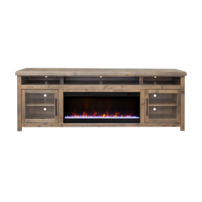Dakota Barnwood 94-inch Fireplace Console