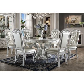 Dresden Round Dining Room Set (Bone White)