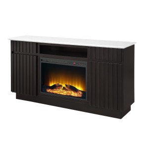Jaramillo Server w/ Engineered Marble Top and Fireplace