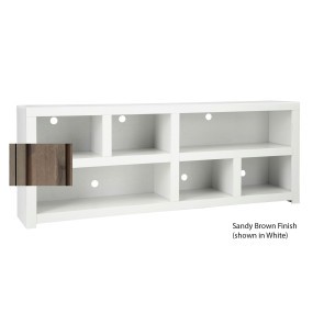 Mackenzie 84 Inch Open Console (Sandy Brown)