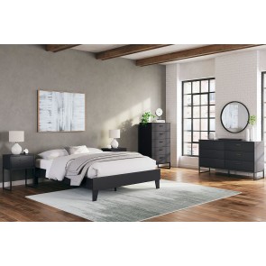 Socalle Platform Bedroom Set (Black)