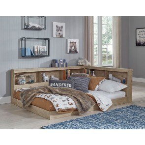 Oliah Youth Bookcase Storage Bed