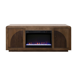 Eclipse Bourbon Oak 65-inch Fireplace Console