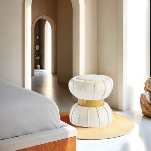 Dorothea White Stool