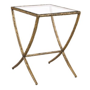Vilna Matte Gold Side Table