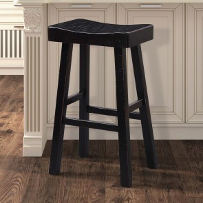 Biasca Black 29 Inch Stool (Set of 2)