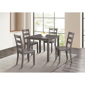 Lubbock Gray 5-Piece Dining Room Set