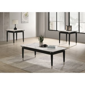 Maidstone Black and White Occasional Table Set