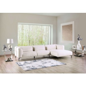 Paderborn Linen White Right Chaise Sectional