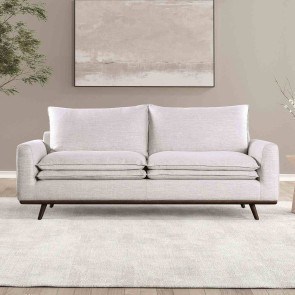 Monthey Light Gray Sofa w/ Dark Brown Base