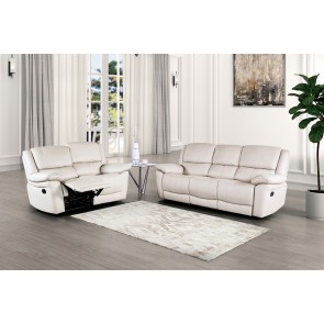 Glarus White Reclining Living Room Set