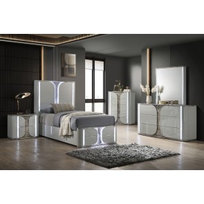 Cleburne Light Gray Platform Youth Bedroom Set