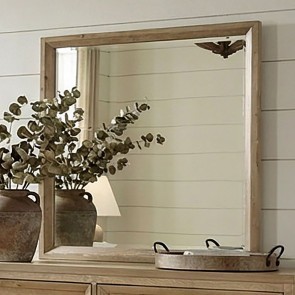 Helios Natural Beveled Mirror