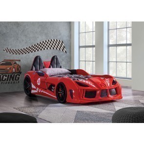 Trackster Red Twin Car Bed