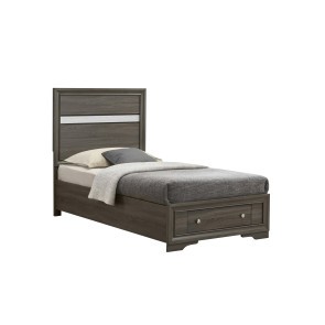 Madrid Gray Youth Storage Bed