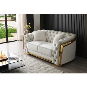 Lexi Ivory Loveseat