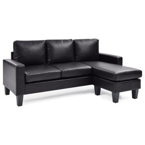 Jenna Black Sofa Chaise
