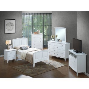 Hammond White Youth Panel Bedroom Set