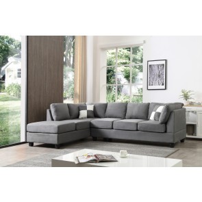 Malone Gray Sectional Set