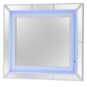 Hollywood Hills Silver Champagne Mirror