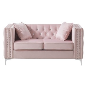 Paige Pink Loveseat