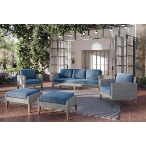 Carezza Outdoor Dark Blue 5-Piece Seating Set