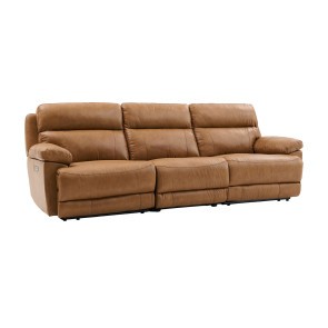 Gatlin Leather Dual-Power Reclining Sofa