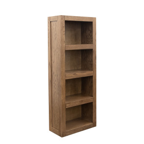 Harbor Bourbon Oak 60-inch Bookcase Pier