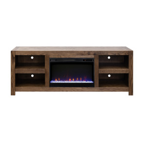 Harbor Bourbon Oak 72-inch Fireplace Console