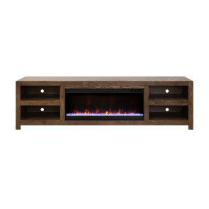 Harbor Bourbon Oak 95-inch Fireplace Console