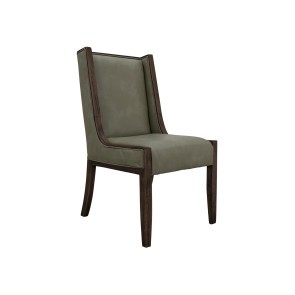 Balam Green Faux Leather Upholstered Chair (Set of 2)