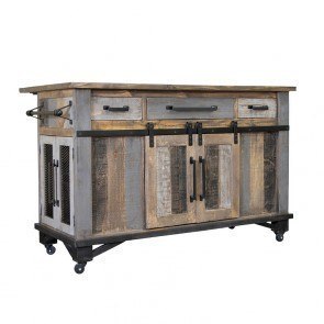 Loft Brown Kitchen Island
