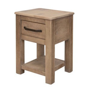 Natural Parota Chairside Table