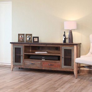 Mixed wood tv stand sale