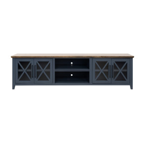 Ithaca Blue Denim and Bourbon 96-inch TV Console