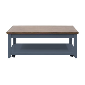 Ithaca Blue Denim and Bourbon Coffee Table