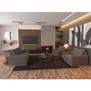 Georgia Living Room Set (Gray)