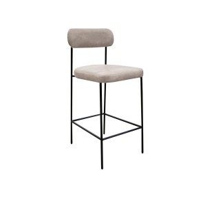 801 Series 30 Inch Upholstered Barstool (Snow)