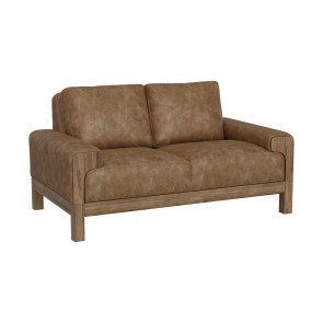 Sedona Loveseat (Cognac Faux Leather)