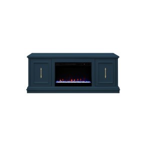 Jordan Denim Blue 65-inch Fireplace Console