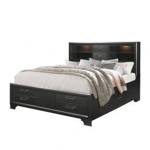 Jordyn Grey Bookcase Bed
